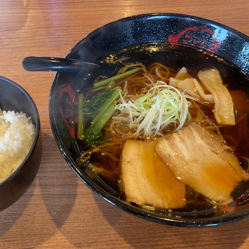 醤油ランチ(ラーメンごくまる 延岡店)