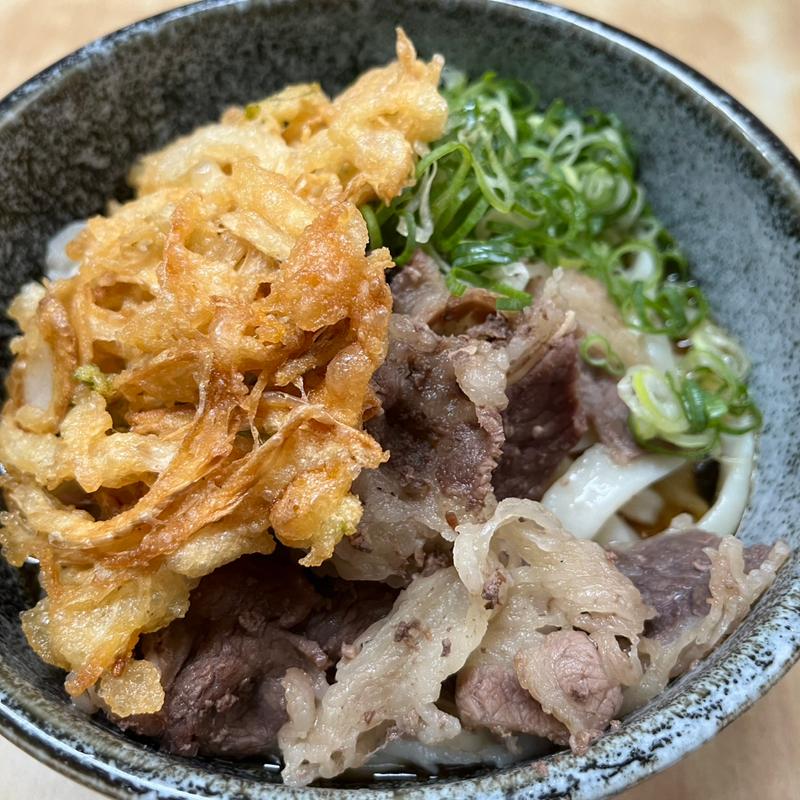 冷しぶっかけスペシャル（肉+天ぷら）(博多さぬきうどん 渡辺通店)