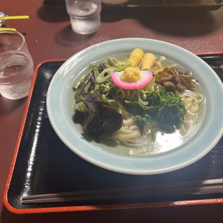 山菜そばうどん　温冷(いろり )