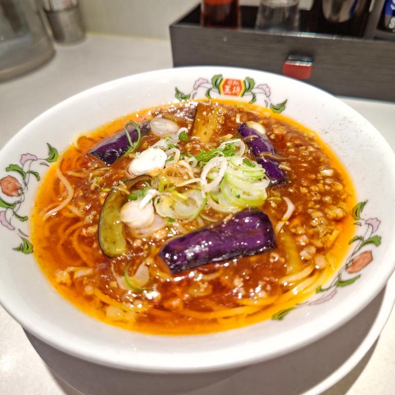 麻婆茄子ラーメン(餃子の王将 石川町店)