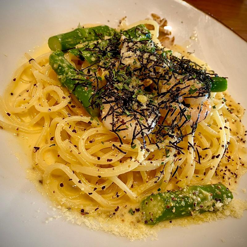 ぷりぷり海老と帆立の明太クリームソース(鎌倉パスタ 岡山辰巳店 （カマクラパスタ）)