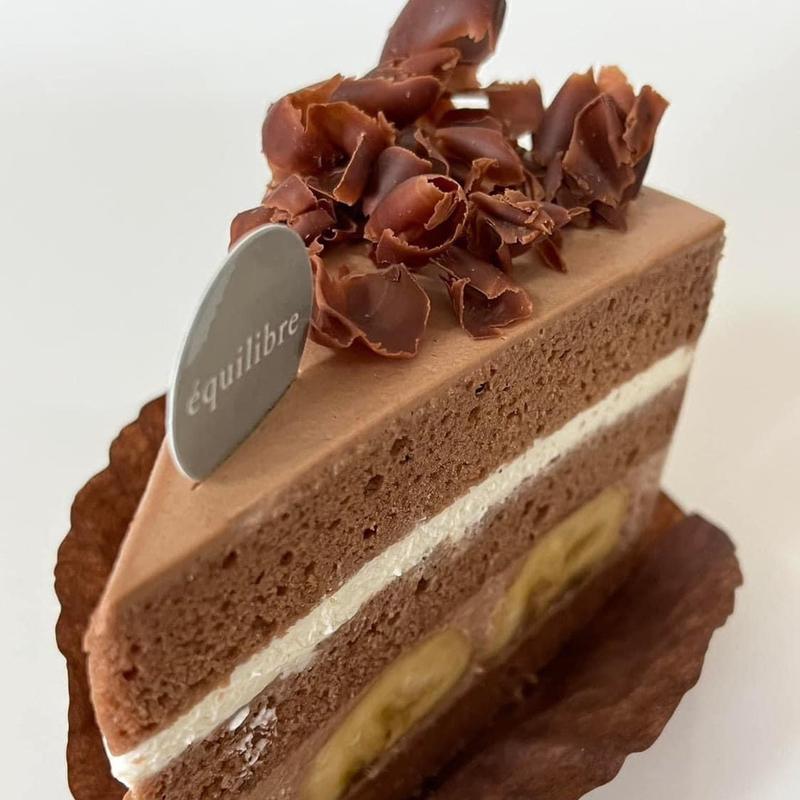 チョコバナナショートケーキ(エキリーブル (équilibre))