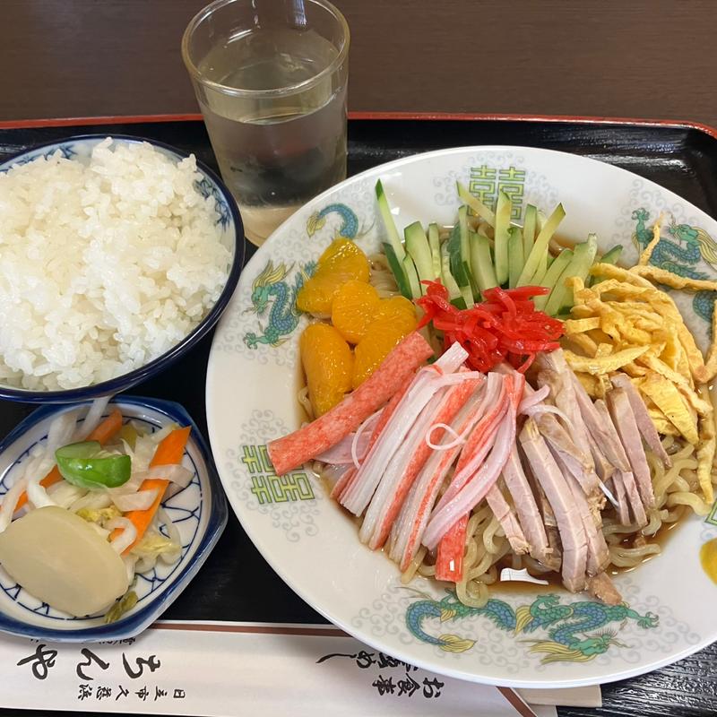 冷やし中華+半ライス(ちんや食堂 )