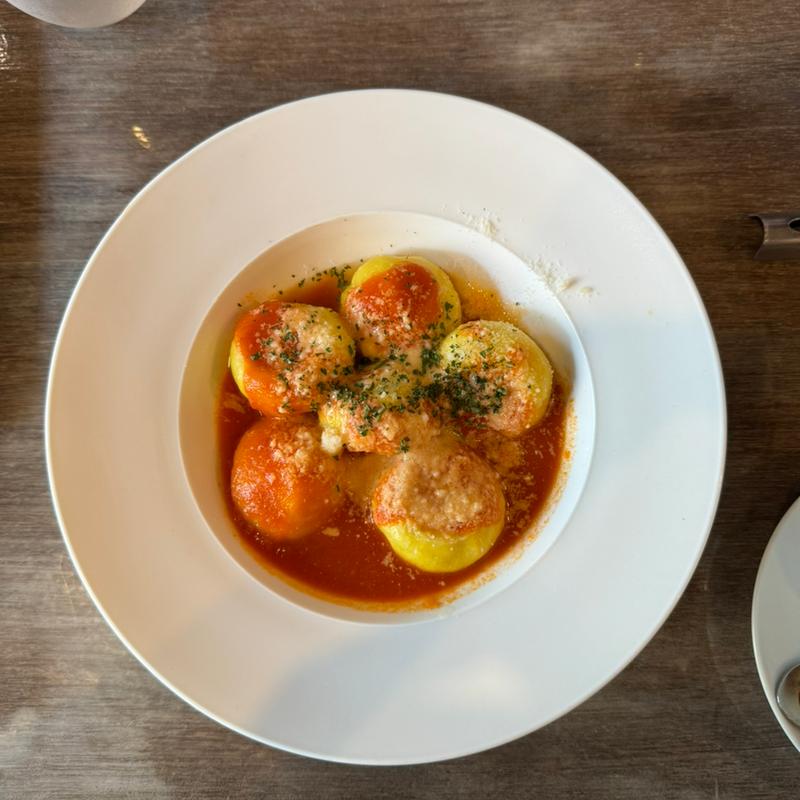 野菜とお肉のラビオリ(渋谷イタリアン ズッカ)