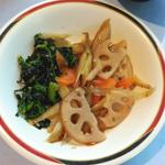 惣菜コンビ（ほうれん草＆レンコンきんぴら）