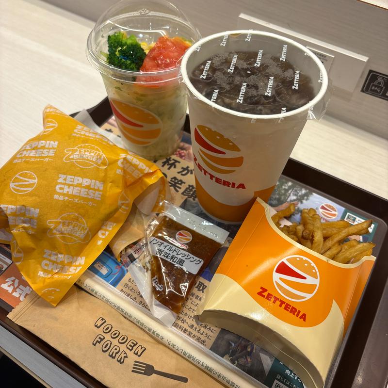 絶品チーズバーガーセット(ゼッテリア 草加ヴァリエ店)