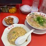特製醤油ラーメン焼めし唐揚げ定食(京都北白川ラーメン魁力屋 竹ノ塚店)