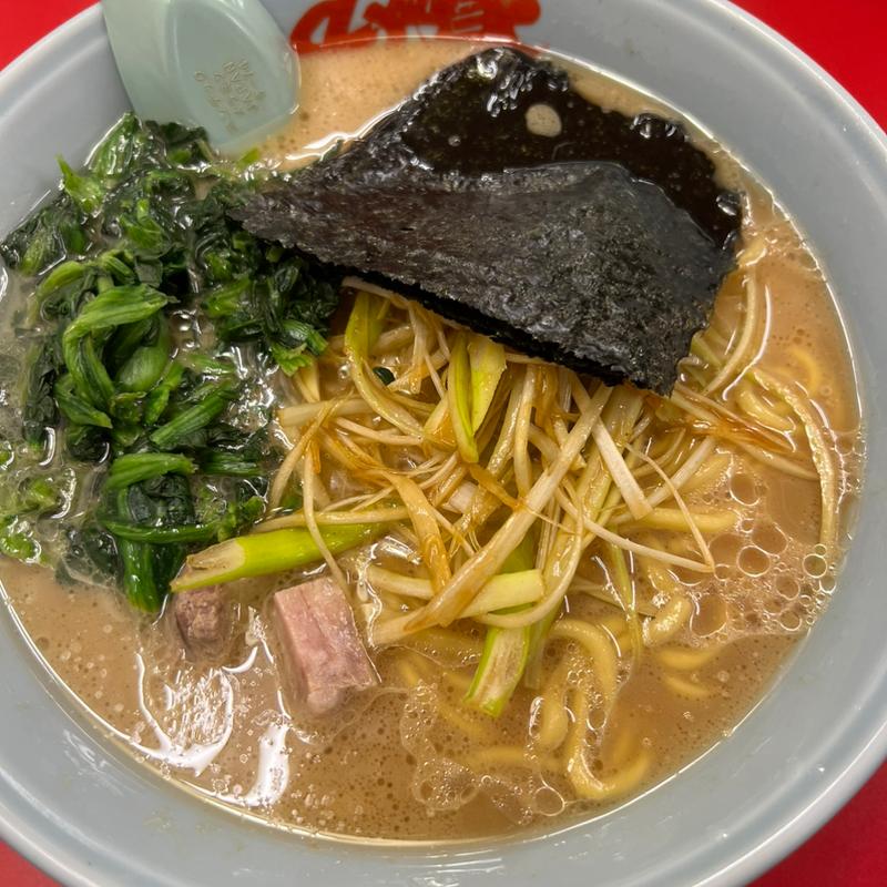 ネギ醤油ラーメン ほうれん草TP(ラーメン山岡家 恵庭店)