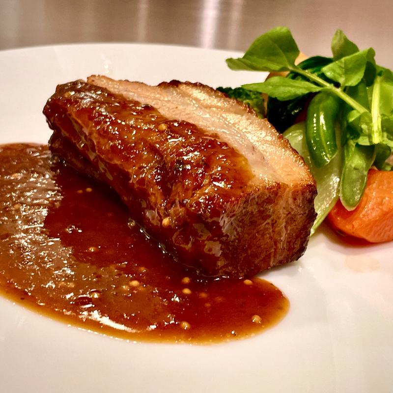 豚バラ肉のブリぜ　シャルキュティエソース(リエゾン梅田)