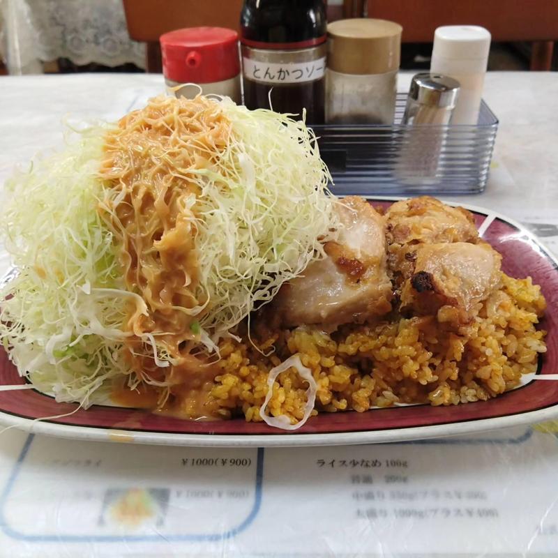 ドライカレー 鶏の唐揚げ(レストランばーく )