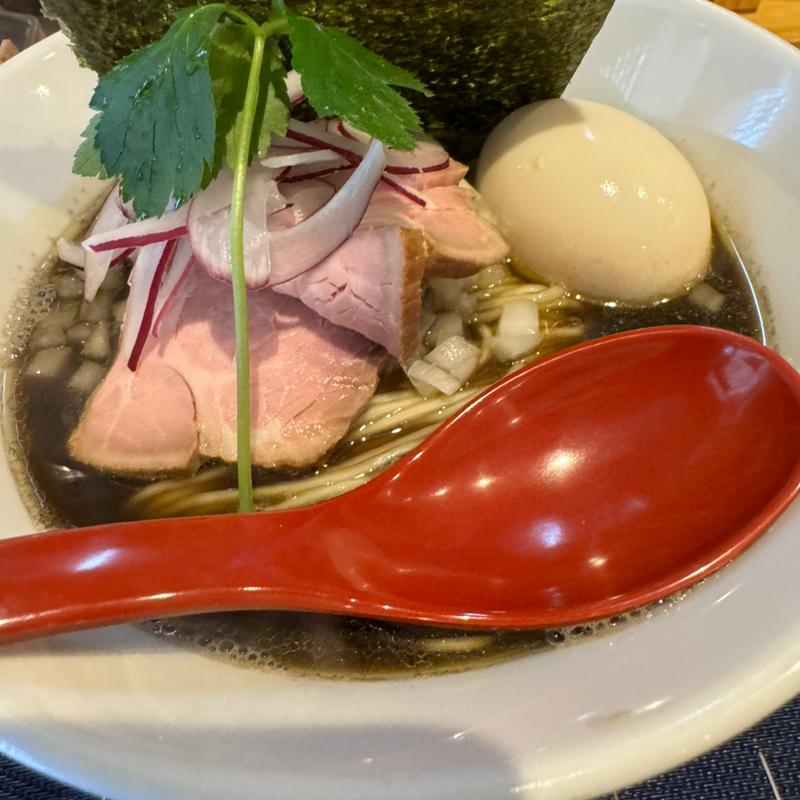 イカ煮干しとイカ節(味玉)(中華ソバ 篤々TOKU-TOKU)