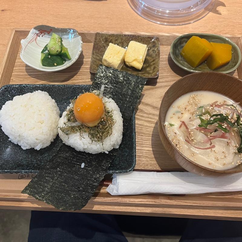冷製カス汁定食(おむすびころん。芦屋店)
