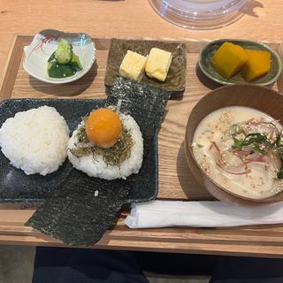冷製カス汁定食(おむすびころん。芦屋店)
