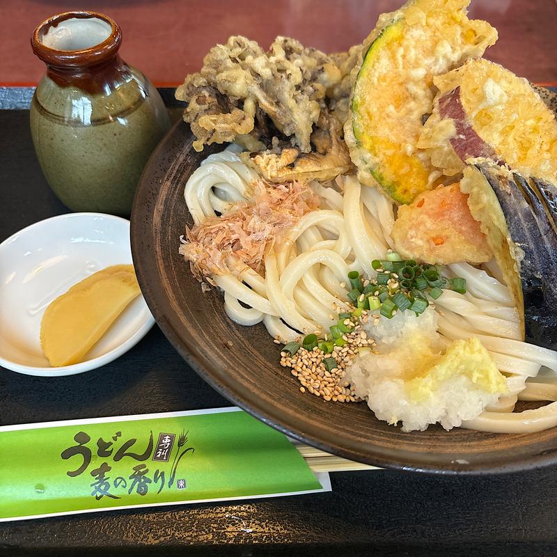 野菜ぶっかけうどん(冷)(うどん専科　麦の香り　八ッ場店)