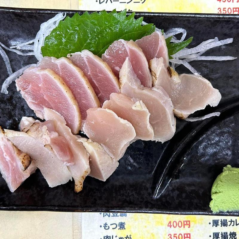 赤鶏のたたき(信濃路 鶯谷店)