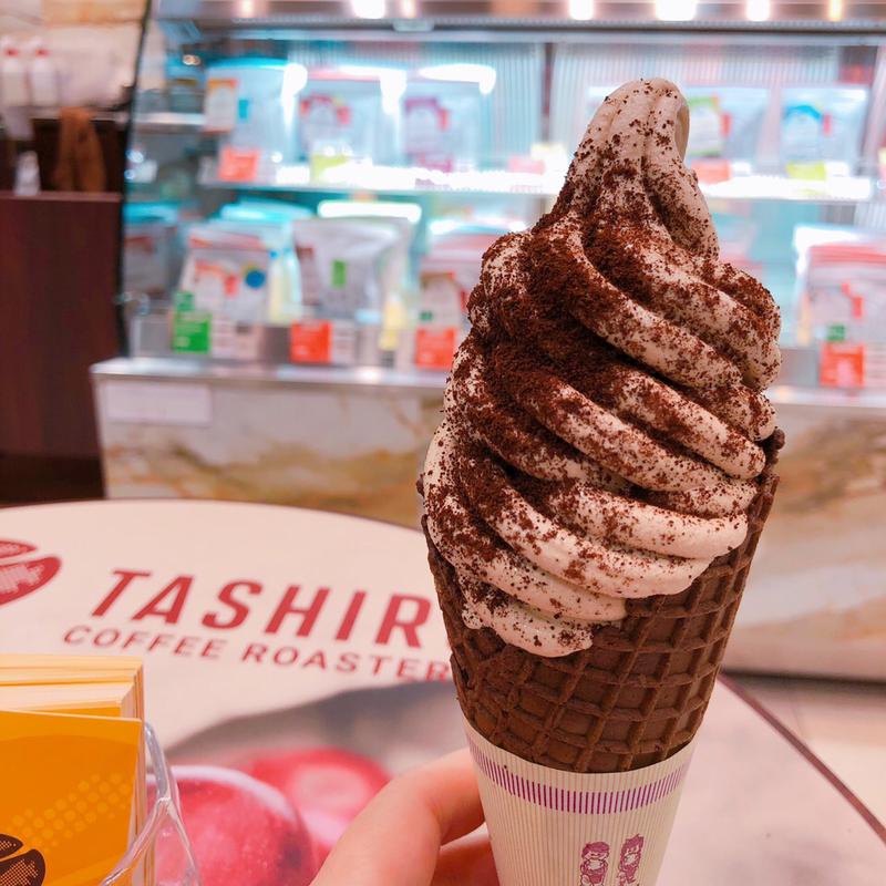 エスプレッソソフトクリーム(TASHIRO COFFEE ROASTERS阪神梅田店)