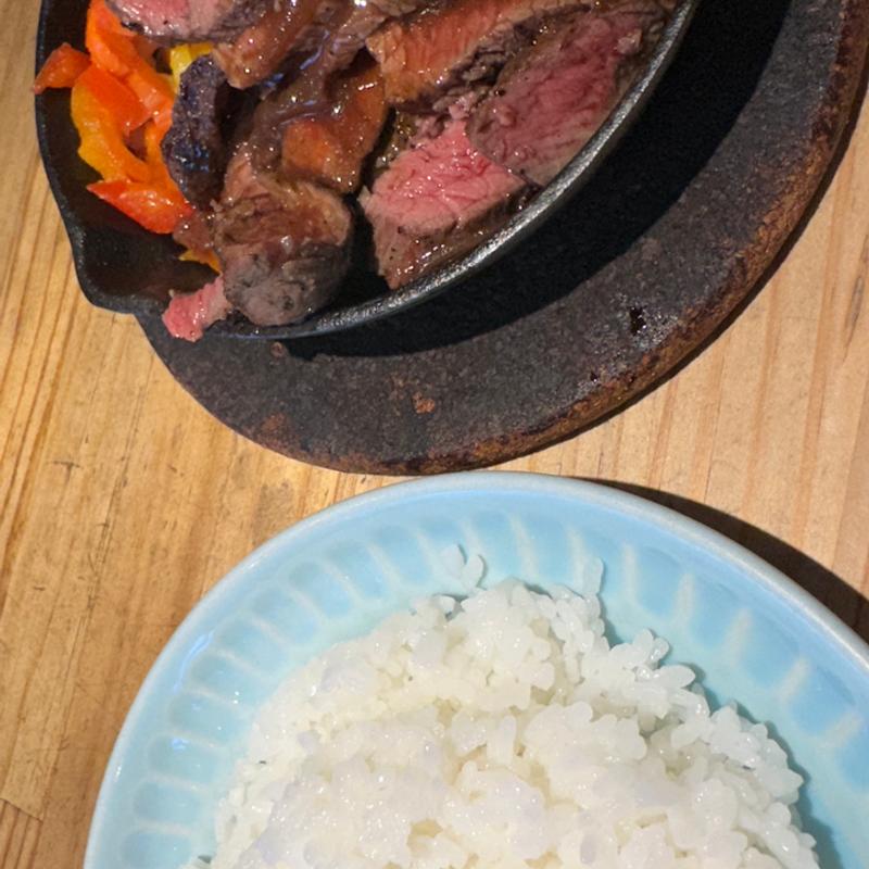 ステーキランチ　肉大盛り(ミソノ ウィークエンド バーベキュー)