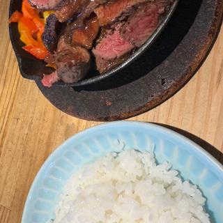 ステーキランチ　肉大盛り(ミソノ ウィークエンド バーベキュー)