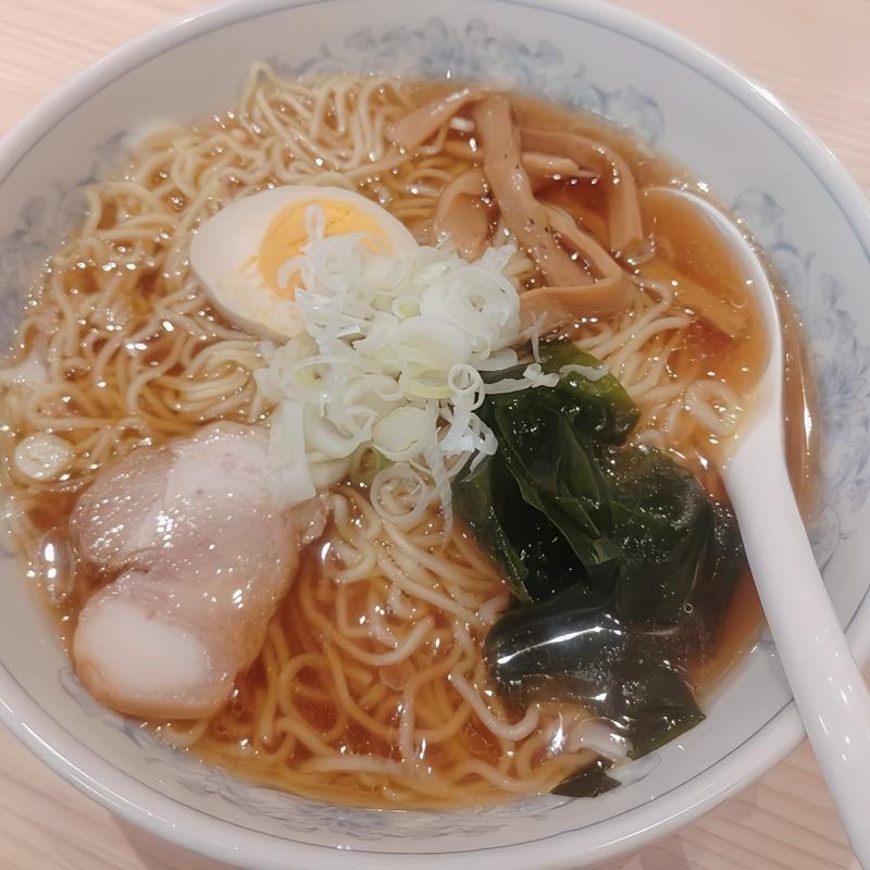 満州しょうゆラーメン(ぎょうざの満洲 羽村駅前店)