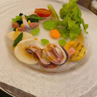 ディナーコース　前菜(MareBlu & MORAN BAGEL)