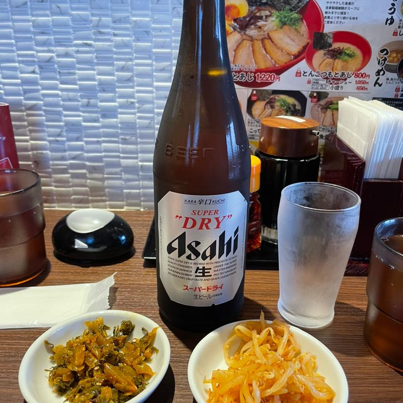 瓶ビール(とんこつラーメン ラの壱)