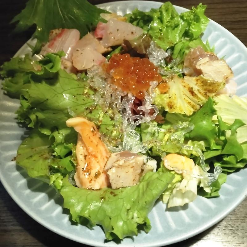 はなの舞 6種の海鮮サラダ(ハーフ)(はなの舞 京王稲田堤店 )