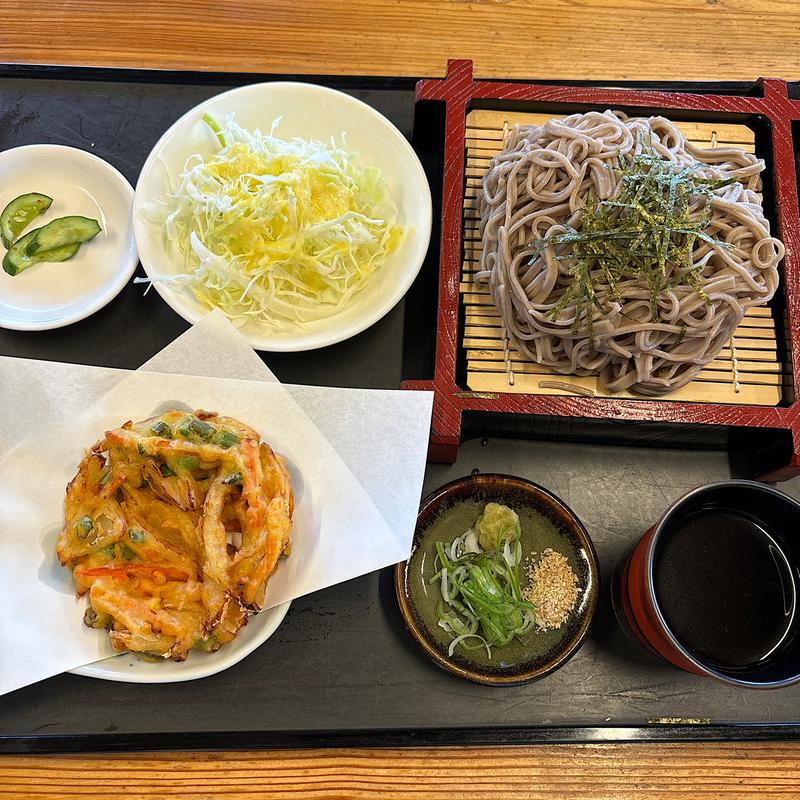 ざるそばかき揚げ(水車 （すいしゃ）)