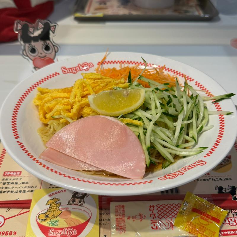冷しラーメン(らーめん寿がきや 名古屋エスカ店)