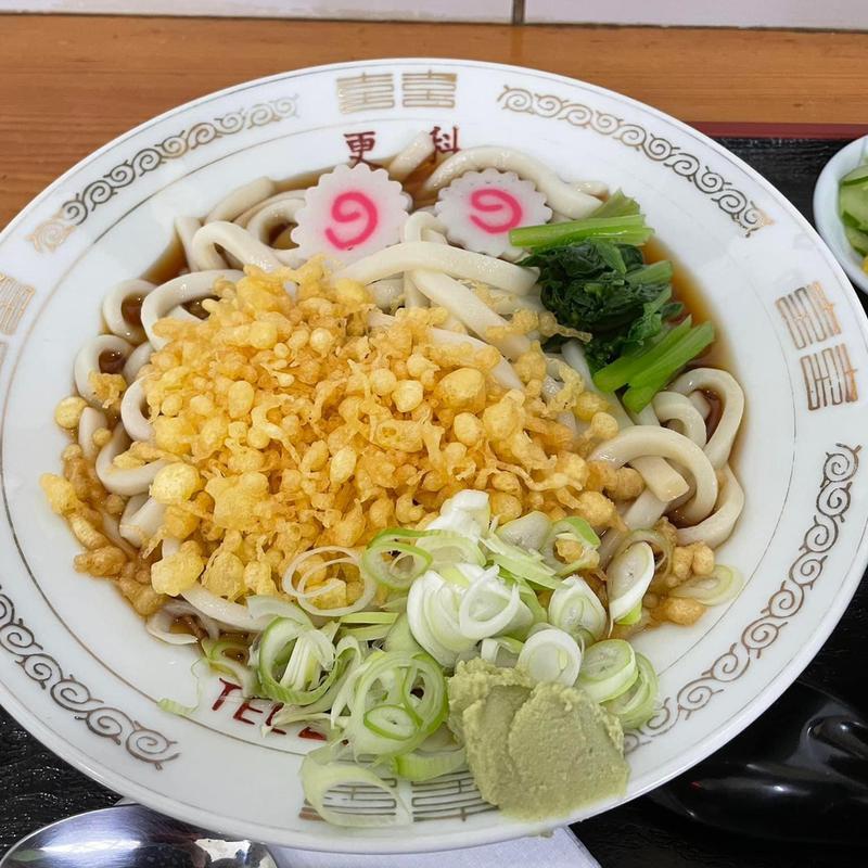 冷やしたぬきうどん(更科食堂)