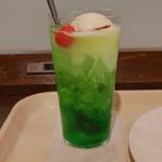 メロンクリームソーダ(イタリアン・トマト Café Jr. 戸塚駅西口店)