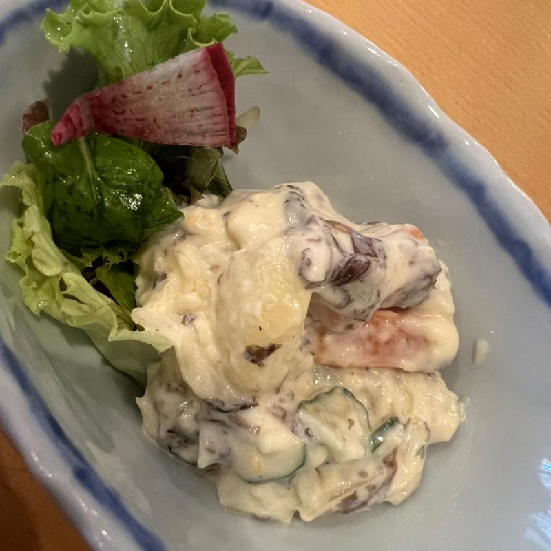 新じゃがサラダ(蕎麦×美酒 たけや)