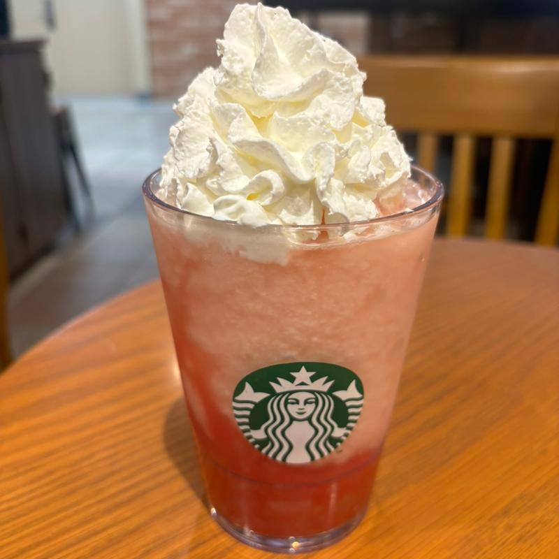 ラブ&ピーチ　フラペチーノ(スターバックスコーヒー 銀座ファイブ店)