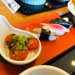 野菜寿司_更科ざると夏の天ぷら野菜寿司