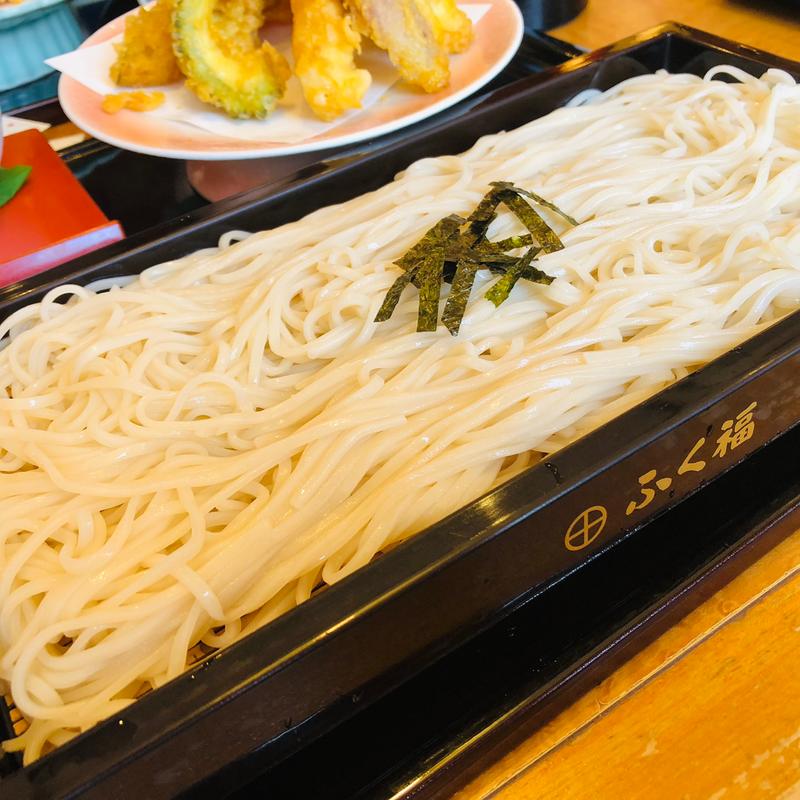 更科ざると夏の天ぷら野菜寿司セット(ふく福 七つ島店 （ふくふく）)