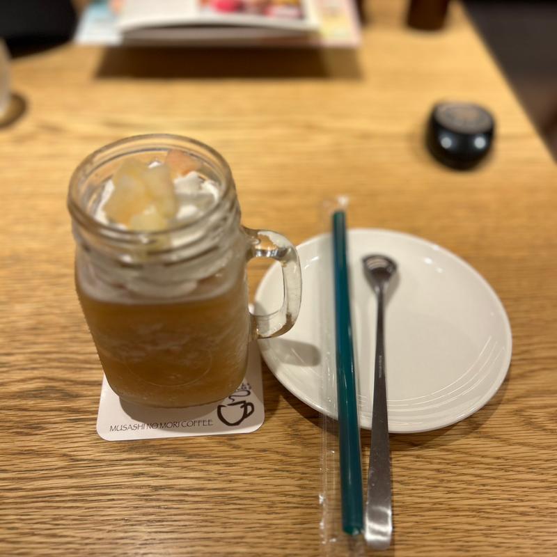 フローズンピーチ(むさしの森珈琲　仙台富沢店)
