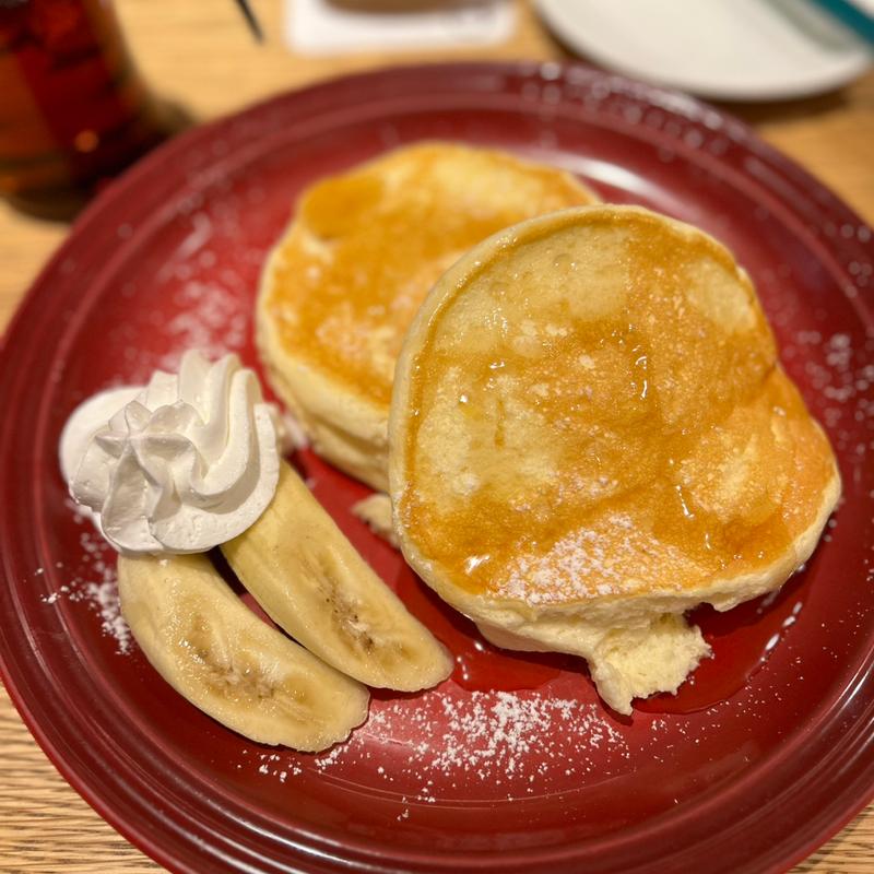 バナナパンケーキ(むさしの森珈琲　仙台富沢店)