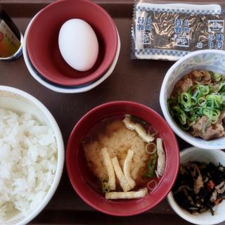 牛たまかけ朝食 並(すき家 葛飾亀有一丁目店)