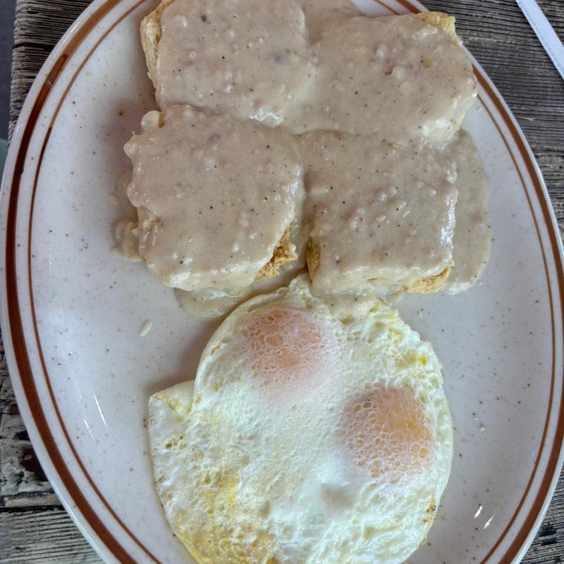 Biscuits and Gravy(Bobby’s Coffee Shop)