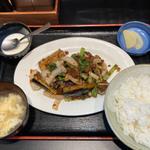 なすの肉味噌炒め定食(蘭州 中華料理)