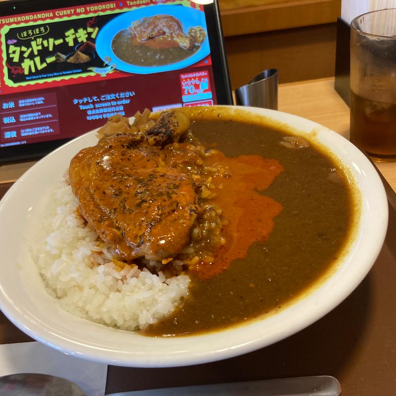 タンドリーチキンカレー メガ盛(すき家 グリナード永山店  )