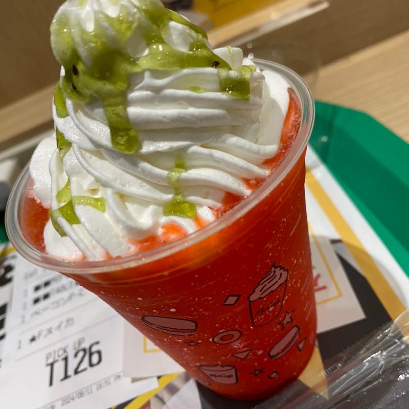 すいかフラッペ(マクドナルド 薬院店)