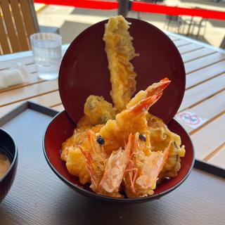 天然海老と太刀魚の天丼(箕島漁協直営 新鮮市場 浜のうたせ)