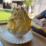 はちみつレモンのかき氷(伊藤農園ショップ みかんの木)