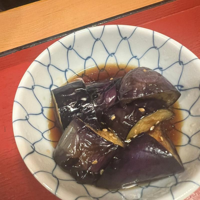 ナスの煮びたし(まいどおおきに食堂三木大村店)
