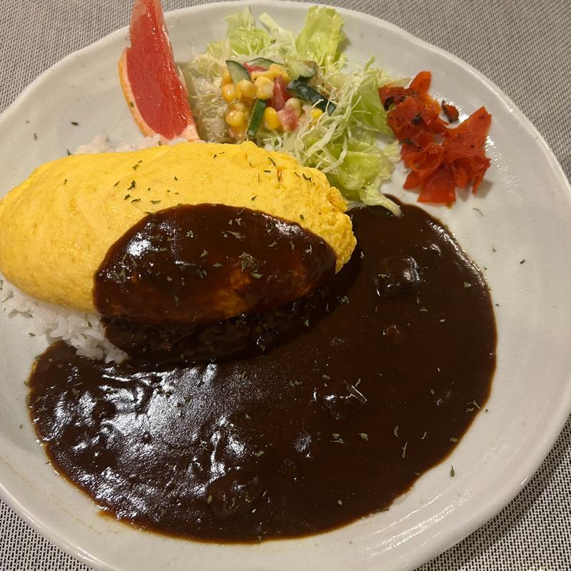 オムレツカレー(岳)