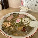 裏がね(細麺)硬め濃いめ脂身辛味ざく玉
