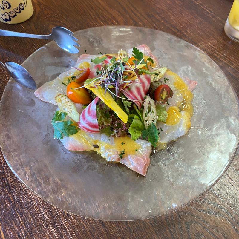 青森県産ヒラマサのカルパッチョ(Bistrot Orange)