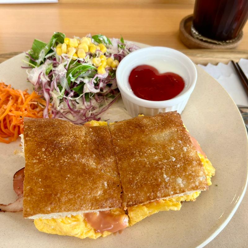 スクランブルエッグサンドセット(金賞カレーパンのan-J)