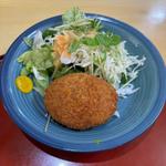 鉄火丼 カレーコロッケセット(多満利屋きらく)