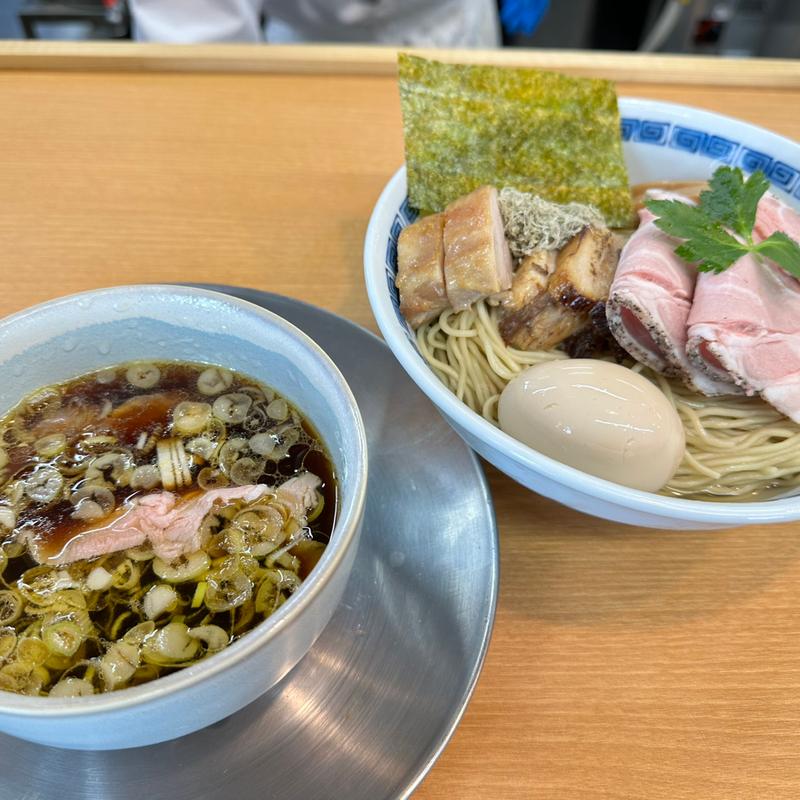 特製熟成醤油の鶏出汁つけ麺(麺ノ小池)